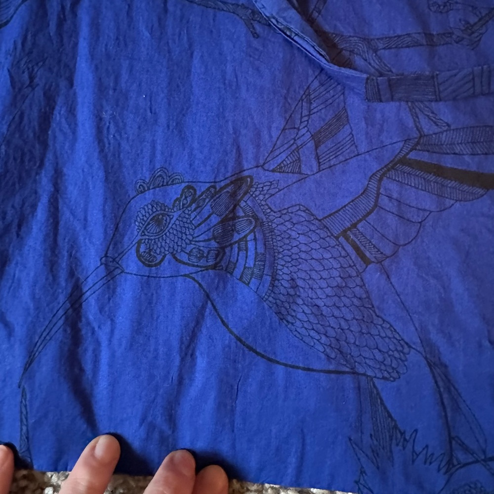 Cos printed cotton tunic top - Picture 4 of 6